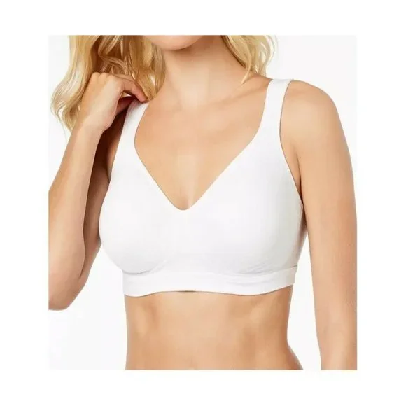 Playtex Womens Bra White 40C Cotton Wireless US474C Higher Sides NWT